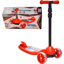 Beren Oyuncak Beren BRN-2525 Runner Street Style Arabalar Işıklı 55 kg 3 Teker Kırmızı Scooter 5+