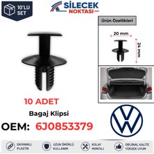 Silecek Noktası Volkswagen Bagaj Klipsi 10 Adet 6J0853379