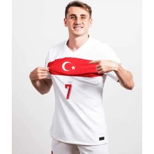 Türkiye Euro 2024 Kerem Aktürkoğlu Yetişkin Forması (Beyaz)