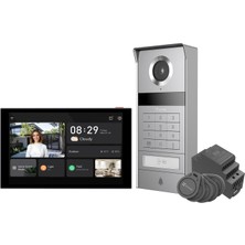 Ezviz Ezvız 4K Kapı Interkomu, Kapı Açıcı ve 8" Dokunmatik Ekran, 2 Kablolu Veri Yolu, Kameralı Metal Kapı Zili, Nfc/app/kart/şifre Kilidi Açma, Renkli Gece Görüşü, Su Geçirmez, Çift Bantlı Wifi, Tp9 Pro