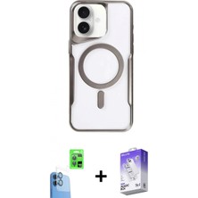 Pileli Store Pilelistore™ iPhone 16 Kılıf Yadigar Klasik Özel Seri - Siyah Bilvis 5in1 3D Magic Cam Ekran Koruyucu + Raze Metal Kamera Lens - Lt