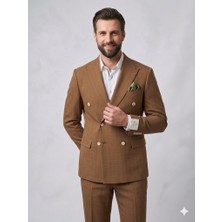 Centilmen Selim Havan Kruvaze Çizgili Erkek Blazer Ceket 0024