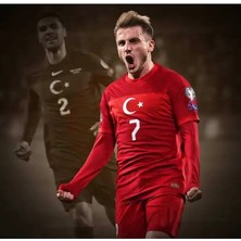 Türkiye Euro 2024 Kerem Aktürkoğlu Yetişkin Forması (Kırmızı)