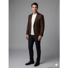 Centilmen Mcr Slim Fit Keten Karışımlı Blazer Ceket 41495