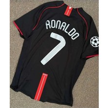 Manchester United 2008 Sezonu Cristiano Ronaldo Yetişkin Forması (Black)