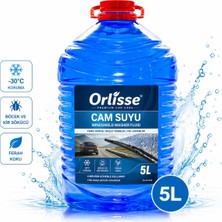 Orlisse Oto Cam Suyu 5 Litre- Böcek ve Kir Sökücü Etkili Förmül