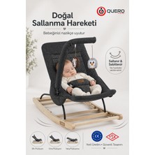 Quero Linda Ahşap Anakucağı, Kademeli, Sallanır, Sabitlenebilir, Oyuncaklı, Ana Kucağı Puset, Ana Dizi
