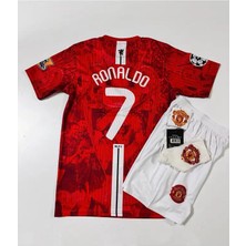 Manchester United Moskova 2008 Cristiano Ronaldo Özel Konsept Çocuk Forması 4'lü Armalı Set
