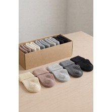 Pufien Organik Pamuk Unisex 5'li Kutulu Premium Bebek & Çocuk Çorabı