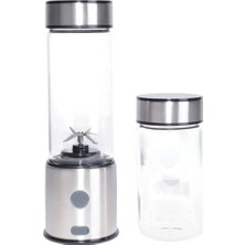 Elektronikçim Çift Hazneli Cam Blender USB Şarjlı Smoothie ve Buz Kırıcı Blender
