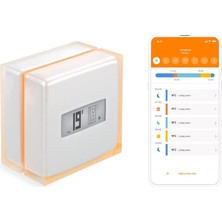 Netatmo Akıllı Termostat Isıtma Sistemlerini Kontrol Etmek Için, NTH01-DE-EC, Turuncu, Beyaz