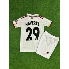 Arsenal 2025/26 Yeni Sezon Kai Havertz Deplasman Çocuk Forması (Beyaz)