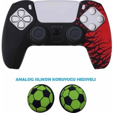 Crk Tech Ps5 Dualsense Için Premium Silikon Kılıf & 1 Çift Analog Koruyucu Set Hediyeli – Oyuncu Serisi Ultra Kalite