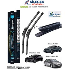 Martigues Martıgues Araca Özel Ön Sağ/sol Silecek Takımı Renault Magane Iı 02>09  Megane Iv 15> Talısman 15>  Ölçü : 600MM/450MM  S2418B3