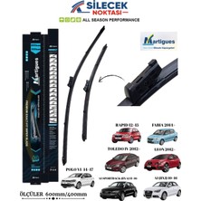 Martigues Martıgues Araca Özel Ön Sağ/sol Silecek Takımı Audı A1 (8x1) 10>16 A1 Sportback (8xa) 11>16 Seat Leon 12> Toledo Iv 12> Skoda Fabıa 14> Rapıd 12>15 Vw Polo Vı 14>17  Ölçü : 600MM/400MM  S2416B22