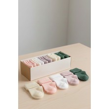 Pufien Organik Pamuk Unisex 5'li Kutulu Premium Bebek & Çocuk Çorabı