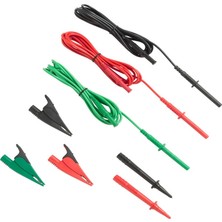 Fluke TL1550B Timsah Klipsli 3 Parça Test Ucu Seti, 5000V Dc Gerilim, 20A Akım, 103-25/128" Kablo Uzunluğu