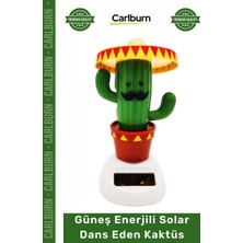 Carlburn #solarkaktüs Dekoratif Araba Torpido Süsü Işığa Duyarlı Ofis Güneş Enerjili Solar Dans Eden Kaktüs