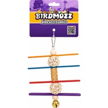Birdmozz Premium Tahta Çubuklu Kuş Oyuncağı