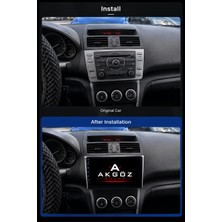 GÖZA-X Mazda 6 2003-2013 Multimedya Çerçevesi  9 Inç Soketleri Içinde