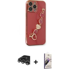 Marsilyan™- iPhone 14 Pro Max Kılıf Nova Işık Prime - Siyah Bilvis 3D Mat Cam Ekran Koruyucu + Raze Metal Kamera Lens - Gs