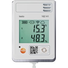 Testo 0572 1624 162 H1 Çoklu Veri Kaydedici Ölçülen Değişken Sıcaklık, Nem -30 Ila 50 °c %0 Ila 100 Bağıl Nem Dahil. Duvar