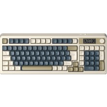 Aula S99 Pro Retro Rgb Gaming 3 Modlu Bluetooth/2.4ghz/usb-C Kablosuz Makrolu Türkçe Q Klavye Lacivert
