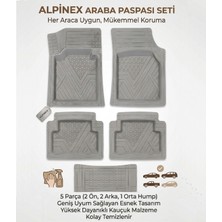 Alberto Rossi Audi A3 Sedan  2014 Model Uyumlu Alpinex Gri 5d Havuzlu Paspas Universal-Yumuşak Kaymaz Taban