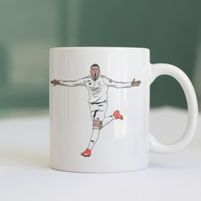 Rabona Fashion Mbappé Baskılı Beyaz Seramik Kupa Bardak - Özel Tasarım Taraftar Kupası