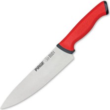 Colezium Pirge 34161 Duo Şef Bıçağı 21 cm - Kırmızı Kaymaz Sap