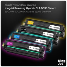 Kingjet Samsung Uyumlu CLT-K503S Standart Kapasiteli 4 Renk (Takım) Çipli Muadil Toner | SL-C3010ND