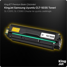 Kingjet Samsung Uyumlu CLT-Y503S Standart Kapasiteli Sarı (Yellow) Çipli Muadil Toner | SL-C3060ND