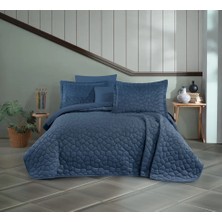 Colezium Silvana Yatak Örtüsü Indigo