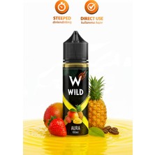 Wild Aura - Premium Likit Aroma 30ML/3MG - Mango, Ananas, Çilek, Buz - Likit Nargile Tatlandırıcı