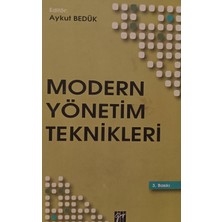 Kişisel Yayınlar Modern Yönetim Teknikleri - Aykut Bedük - 2.el Kitap