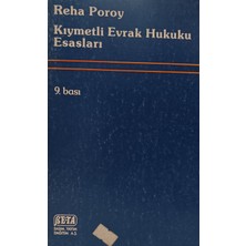 Kişisel Yayınlar Kıymetli Evrak Hukuku Esasları - Reha Poroy - 2.el Kitap