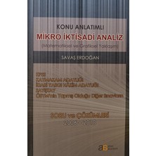 Kişisel Yayınlar Konu Anlatımlı Mikro Iktisadi Analiz (Matematiksel ve Grafiksel Yaklaşı - Savaş Erdoğan - 2.el Kitap