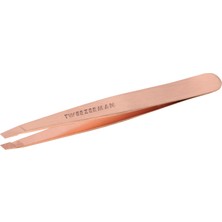 Tweezerman Mini Slant Tweezer Rose Gold -Altın Pembe Cımbız