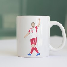 Rabona Fashion Harry Kane Bayern Münih Baskılı Beyaz Kupa Bardak - Gol Kralı Özel Tasarım