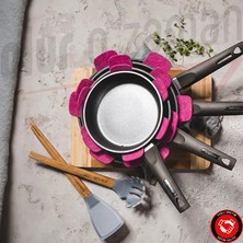 Olur O Zaman Keçe Tava ve Tencere Koruyucu - Çizilme Önleyici Ayırıcı 12 Adet
