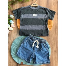 Saye Kids Bayramlık Erkek  Çocuk Kot Takım
