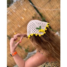 Ges Shop Kadın Trend El Örgüsü Bandana Saç Aksesuarı