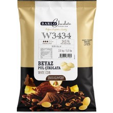 Barlo Chocolate Premium Beyaz Fildişi Pul Çikolata 2,5 kg (%34)