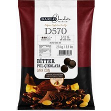 Barlo Chocolate Premium Bitter Pul Çikolata 2,5 kg (%57)