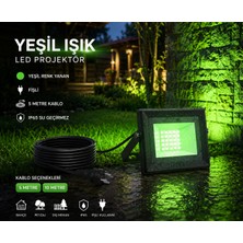 Fimaxi 10W Yeşil Renkli 10 Metre Kablolu LED Projektör 220V