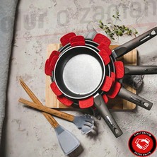 Olur O Zaman Keçe Tava ve Tencere Koruyucu - Çizilme Önleyici Ayırıcı 12 Adet
