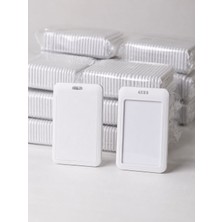 120 Adet Dikey Beyaz Plastik Kimlik Etiketi Yaka Kartı Tutucu Personel Çalışanın Çalışma Kartı Koruyucusu Için Çalışma Izni Kılıfı