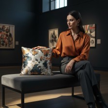 FRAMGAN Scalf Premium Desenli Lüks Dekoratif Kırlent Kılıfı