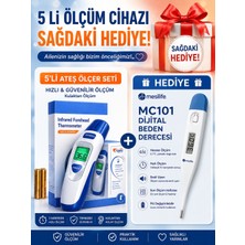 Mesilife 5’li Ölçüm Cihazı Seti + MC101 Dijital Ateş Ölçer Hediye | Temassız Kulaktan Ölçüm
