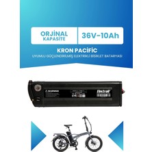 Electroll Kron Pacific Batarya 36V 10AH (Standart Kapasite) Güçlendirilmiş Elektrikli Bisiklet Bataryası